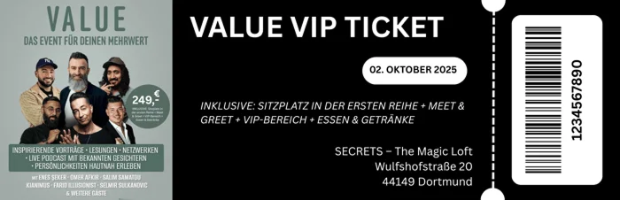 Value Vip Ticket